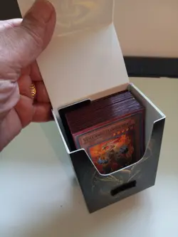 Complete Yugioh FIRE DECK 44 Cards in Sleeves w/Deck Box Excellent Condition! - Image 2