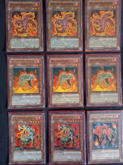 Complete Yugioh FIRE DECK 44 Cards in Sleeves w/Deck Box Excellent Condition! - Image 3