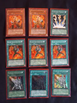 Complete Yugioh FIRE DECK 44 Cards in Sleeves w/Deck Box Excellent Condition! - Image 5