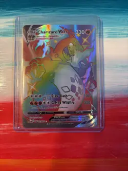 CHAMPIONS PATH POKEMON CHARIZARD VMAX Holo Gigantamax Card sv107/sv122 2021 - Image 1
