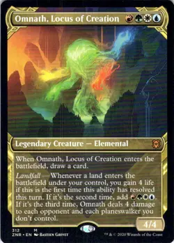 MTG Omnath, Locus of Creation (Showcase) (312) | NM | Zendikar Rising (ZNR) - Image 1