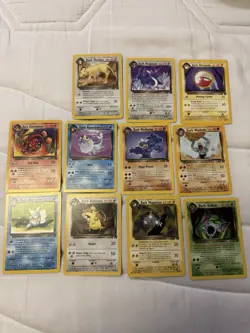 Pokemon Cards WOTC Team Rocket Unlimited Non Holo 11 Card Bundle - Image 1