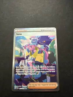 Pokemon TCG Paldean Fates Iono Holo Card 237/091 Special Illustration Rare - Image 1