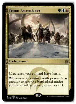 MTG Temur Ascendancy - Khans of Tarkir Moderately Played English - Image 1