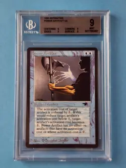 1x Power Artifact Antiquities MTG Reserved List Graded BGS QUAD 9 MINT!!! - Image 1