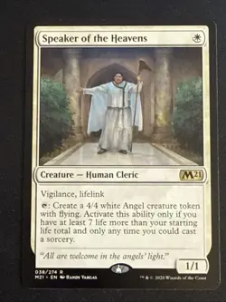 1x Speaker of the Heavens (38) Core Set 2021 LP MTG Magic the Gathering x1 MKE - Image 1