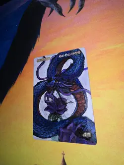 MTG ALTERED 1X Nicol Bolas magic the gathering hand painted Custom art LOTUS - Image 2