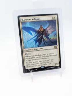 MTG - Righteous Valkyrie - Rare Regular #246 - Foundations Jumpstart NM - Image 1