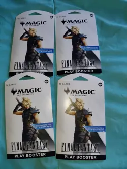Magic The Gathering Final Fantasy Play Booster Lot Of 4 - Image 1