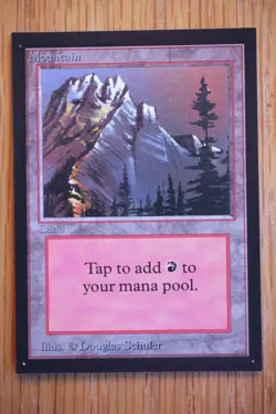 Mountain (B) NM+ *Magic International Collector's Edition* English MTG Gathering - Image 1
