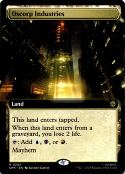 MTG Oscorp Industries (Extended Art) Normal NM Marvel's Spider-Man Magic 282 - Image 1