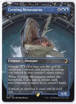 Cresting Mosasaurus (Borderless) R Universes Beyond: Jurassic World Collection 2 - Image 1