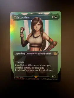 MTG Final Fantasy English Tifa Lockhart Borderless 0391 Foil - Image 1