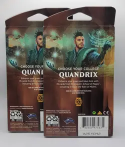 Lot Of 2 Magic The Gathering Strixhaven School Of Mages Quandrix Theme Booster - Image 2