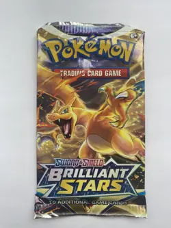 Pokemon Brilliant Stars Booster Pack Sword & Shield 10 Cards/Pack TCG Charizard - Image 1