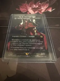 Magic the Gathering Final Fantasy Vincent Valentine Surge Foil Borderless Card - Image 1