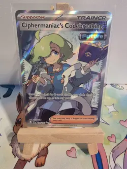 Pokemon TCG-Ciphermaniac's Codebreaking 198/162 SV05: Temporal Forces Holo - NM - Image 1