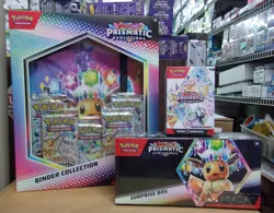 POKEMON PRISMATIC EVOLUTIONS BINDER COLLECTION + SURPRISE + BUNDLE BOX - Image 1