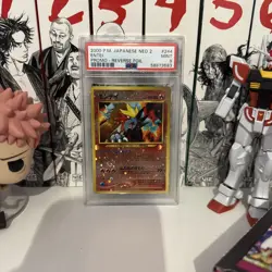 PSA 9 ENTEI #244 Reverse Holo - Neo 2 Premium File - Japanese 2000 Pokemon - Image 1