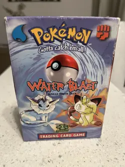 Pokemon TCG Water Blast Deck Box From Starter - Open Box - Image 1
