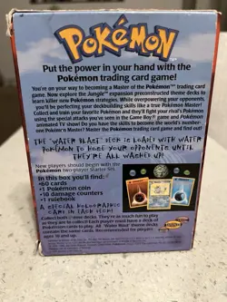 Pokemon TCG Water Blast Deck Box From Starter - Open Box - Image 2