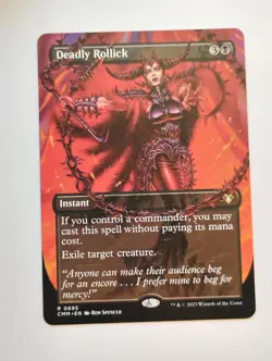 Deadly Rollick (Borderless) Commander Masters Regular - Image 1