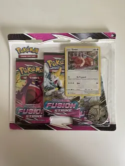 Pokemon TCG Fusion Strike 3 Pack Blister Eevee Promo | Brand New & Sealed #2 - Image 1