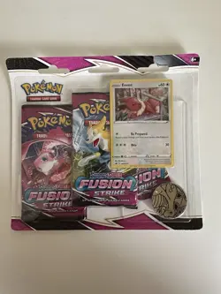 Pokemon TCG Fusion Strike 3 Pack Blister Eevee Promo | Brand New & Sealed #4 - Image 1