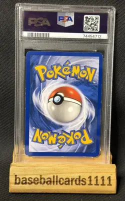 2000 Pokemon WOTC Promo Black Star #11 Eevee Holo Pokemon League PSA 5 Swirl P1 - Image 2