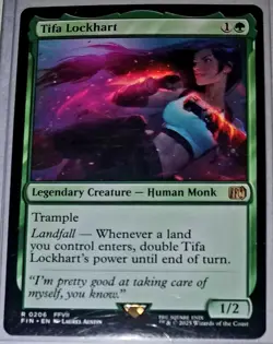 MTG Tifa Lockhart, Mint Pack Fresh, English Final Fantasy Magic The Gathering - Image 1