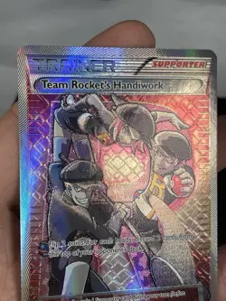Pokemon TCG Team Rocket's Handiwork 124/124 Full Art Ultra Rare Fates Collide - Image 4