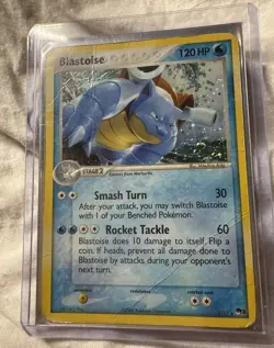 Pokemon POP Series 3 Promo Blastoise 1/17 Holo Rare DMG - Image 1
