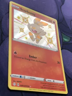 Scorbunny SV015/SV122 - Shining Fates - Shiny Holo Rare Pokemon - NM NEAR MINT - Image 3
