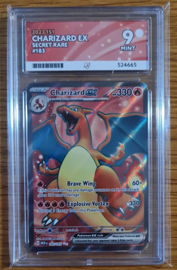 Charizard ex 183/165 - Pokemon 151 - Graded 9 by ACE Grading - Image 1