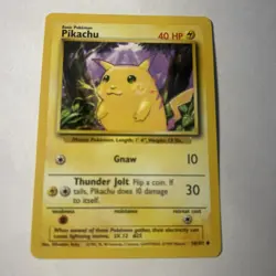 Pokemon TCG - PIKACHU - 58/102 - Unlimited - WOTC - Base Set (1999) - NM - Image 1