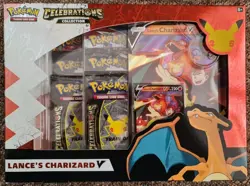 Pokemon TCG: Celebrations 25th Anniversary- Lance's Charizard V Box New & Sealed - Image 1