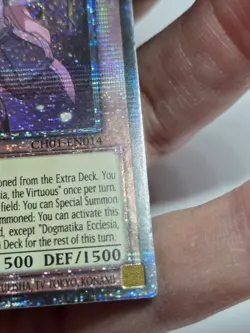 Yugioh Dogmatika Ecclesia, The Virtuous CH01-EN014 Starlight Rare 1st Edition - Image 3