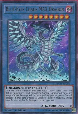 Yugioh! LP Blue-Eyes Chaos MAX Dragon - MVP1-EN004 - Ultra Rare - 1st Edition Li - Image 1