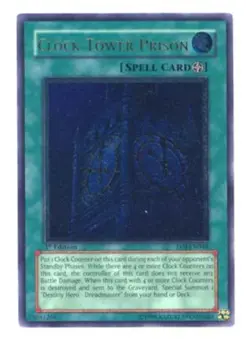 Yugioh! LP Clock Tower Prison - EOJ-EN048 - Ultimate Rare - 1st Edition Lightly - Image 1