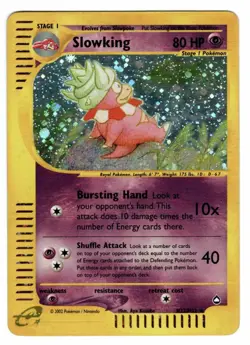 Pokemon TCG 2002 Slowking - H22/H32 - Pokemon Aquapolis Holo Rare Card - Image 1
