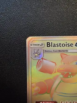 Blastoise GX 218/214 Pokemon TCG Unbroken Bonds Rainbow Card - LP - Image 2