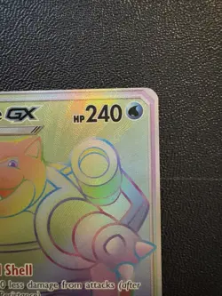 Blastoise GX 218/214 Pokemon TCG Unbroken Bonds Rainbow Card - LP - Image 3