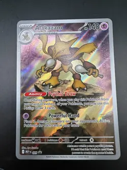 Alakazam MEP 009 ETB Promo Illustration Rare Mega Evolution Pokemon Card - Image 1