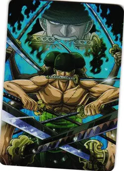 RORONOA ZORO ONE PIECE HOLOGRAPHIC Collectible Anime Card - Image 1