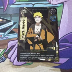 Naruto TCG Naruto Uzumaki PR 061 Foil Promo Card English Light Played - Image 3