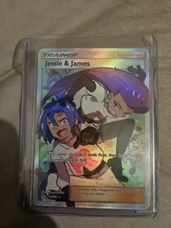 2019 Jesse And James Pokemon TCG Full Art Trainer Card 68/68 Hidden Fates NM - Image 1