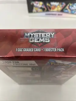 Pokemon Mystery Gems 1 CGC Graded Card & 1 Booster Pack 2025! New Sealed Box! - Image 3
