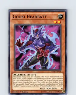 Yu-Gi-Oh TCG Gouki Headbatt MP18-EN108 1st Edition Common Card NM - Image 1