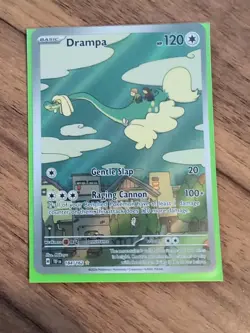 Pokemon TCG Drampa Holo Card 184/162 SV05: Temporal Forces TEF Illustration - Image 1