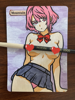 Altered Art MTG Magic Card - Aira Shiratori Dandadan - Hand Painted Manga Alter - Image 1